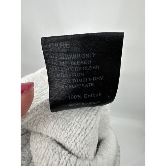 Askyurself Heavy Weight Sweatpants Gray with snap hemline Size Large - Picture 8 of 8